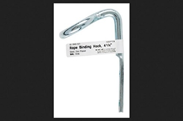 Picture of ACE TRADING - BH 10 02-3968-501 Hampton Small Zinc-Plated Silver Steel 4.125 in. L Rope Binding Hook 150 lb. 1 pk (PK-10-EA)