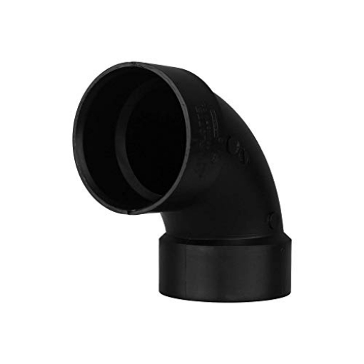 Picture of CHARLOTTE PIPE ABS003001000 CHARLOTTE PIPE 3 DWV 1/4 Bend HUB X HUB DWV (Drain, Waste and Vent) (1 Unit Piece) (EA)