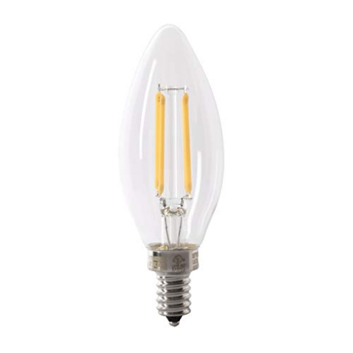 Picture of FEIT ELECTRIC CO CTC60927CAFL2RP Feit Electric Candelabra BPCTC60927CAFIL2RP/6 60W EQ DM LED Light Bulb, 2 Bulbs (EA)