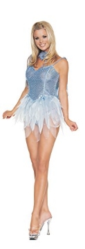 Picture of Leg Avenue UA8036LG Blue+Glitter+Fairy+Adult+Large (EA)