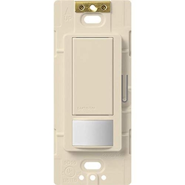 Picture of LUTRON ELECTRONICS CO MS-OPS2H-LA Lutron Electronics MS-OPS2H-LA Maestro Small Room Occupancy, Sensor Switch, Light Almond (EA)