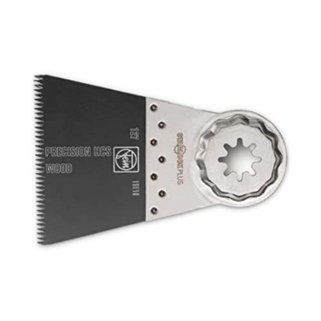 Picture of FEIN POWER TOOLS INC 63502127260 Fein Starlock Plus E-Cut Precision Saw Blade - Precision Cutting for Wood, Drywall & Soft Plastics, Double-Row Japanese Teeth, Extra-Wide, 2-1/2" Width, 2" Length - 63502127260 (EA)