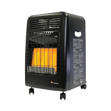 Picture of Mr. Heater, Inc. F227500 Mr. Heater MH18CH Radiant Cabinet LP Heater,Black (EA)