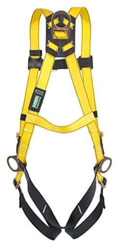 Picture of SAFETY WORKS 10096481 MSA 10096481 Style 3-D Harness Vest, Standard Size, Yellow (EA)