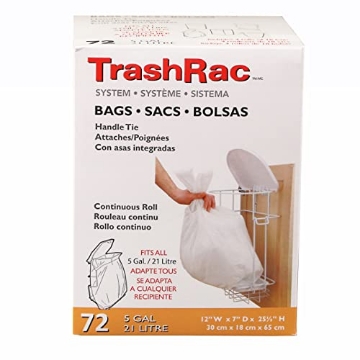Picture of TRASHRAC 87072 TrashRac Refill Bags 87072 For 5 Gallon Frame - 72 Count (EA)