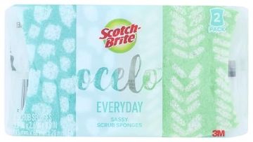 Picture of Scotch-Brite 8164-T O-Cel-O 3M No Scratch Scrub Sponges 2 pk (PK-12-EA)