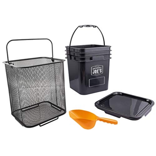 Picture of Char-Broil 5159038R04 Oklahoma Joe's 5159038W01 Pellet Bucket Kit, Black (PK-4-EA)