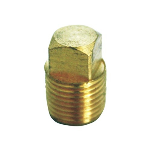 Picture of JMF COMPANY 4505004 JMF 3/8 in. Dia. MPT Yellow Brass Square Head Plug (PK-10-EA)