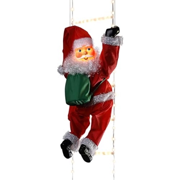 Picture of MR CHRISTMAS INC 13322AC Mr. Christmas 10 ft. Outdoor Animated Rope Ladder Climbing Santa with Lights, Music, and Timer, Adapter Operated (EA)