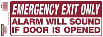 Picture of HILLMAN 840199 Hillman Group 840199 4 x 10 in. GID Emergency Exit Sign - 10 Piece1010 (PK-10-EA)