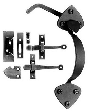 Picture of ACORN MFG AT7BR Acorn Matte Black Forged Iron Rim Latch (EA)