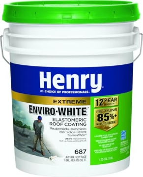 Picture of Henry Repeating Arms HE687406 Henry Company HE687406 Enviro Premium White Roof Coating, 5 Gal, White (EA)