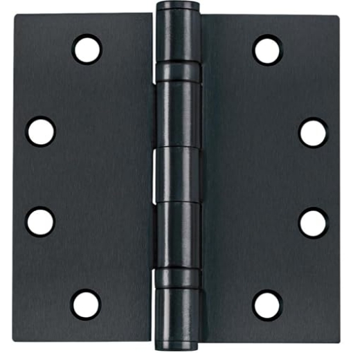 Picture of Tell Manufacturing HG100330 Tell HG100330 Ball Bearing Door Hinge, Matte Black, 4-1/2 x 4-1/2 in., 3-Pk. - Quantity 1 (EA)