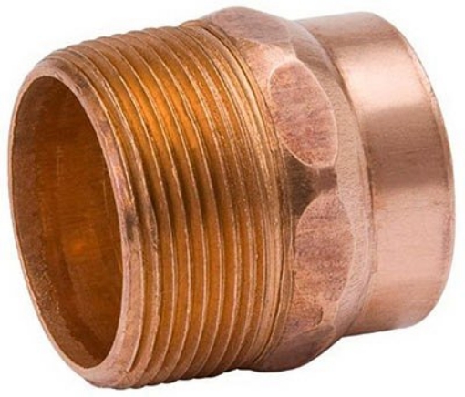Picture of NIBCO INC C00420D Mueller Streamline 1-1/2 in. Copper DWV C x MPT Male Adapter (EA)