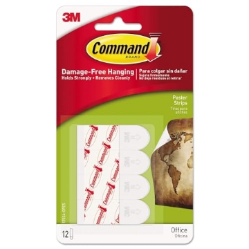 Picture of 3M 17024-48ES Command Poster Hanging Strips, Small 4848CT SM (PK-48-EA)