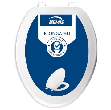 Picture of MAYFAIR BY BEMIS 170-000 Bemis Economy Plastic Toilet Seat, Elongated, White, 170 000 (EA)