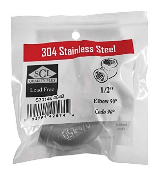 Picture of SMITH-COOPER 4638100430 Smith Cooper Female Elbow 90 1/2" SS (EA)