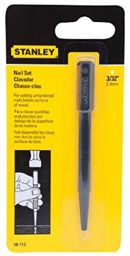Picture of STANLEY Engineered Fastening 58-113 Stanley Hand Tools 58-113 3/32" Tip Nail Set (PK-6-EA)