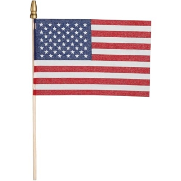 Picture of VALLEY FORGE FLAG COMPANY LLC USE4D Valley Forge Stick Flags With Cup Display 4" X 6" Polycotton U.S.48 (PK-48-EA)