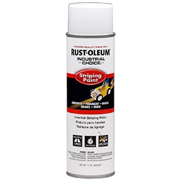 Picture of Rustoleum 1691838 RUST-OLEUM 1691838 Industrial Choice 18-Ounce White Inverted Striping Paint (PK-6-EA)