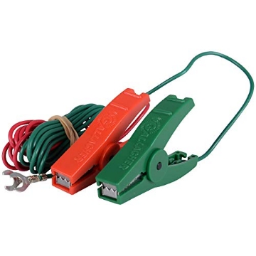 Picture of GALLAGHER G59300 Gallagher Fence Charger Leadset | Energizer Output Lead Set | Electric Fence Energizer Accessory with Red & Green Alligator Clips | Connect to Energizers, Power Supplies & Earthing Systems | 70" (EA)