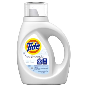 Picture of Tide 41823 Free and Gentle Laundry Detergent, 32 Loads, 42 oz Bottle, 6/Carton (CT-6-EA)