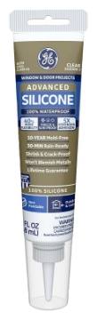 Picture of HENKEL LOCTITE 2810435 GE Silicone II Window and Door Silicone Sealant, 2.8 oz, Tube, Translucent, Solid (PK-12-EA)