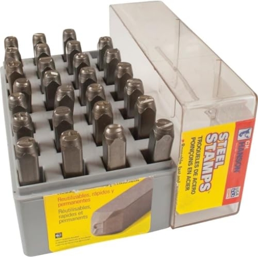 Picture of CH Hanson 20200 C.H. Hanson 1/8 in. Steel Gray A-Z Letter Stamp Set Nail-On (EA)