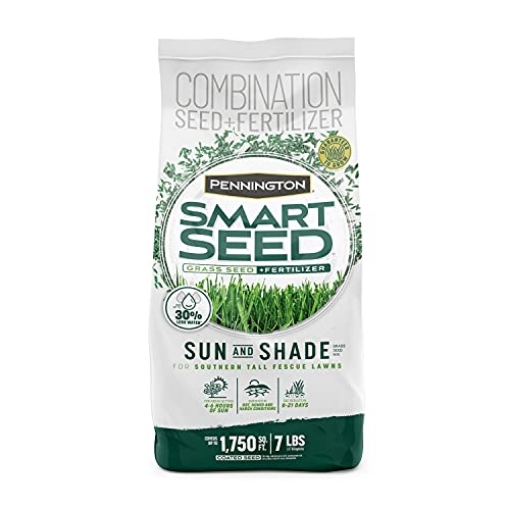 Picture of PENNINGTON 100543723 Pennington Smart Seed Sun and Shade Tall Fescue Grass Seed Mix for Southern Lawns 7 lb (PK-4-EA)