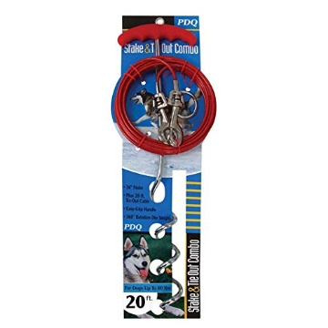 Picture of PDQ A01316 Boss Pet Products Stake&Cable TIE Out 20' by Orrville MfrPartNo 01316 (EA)