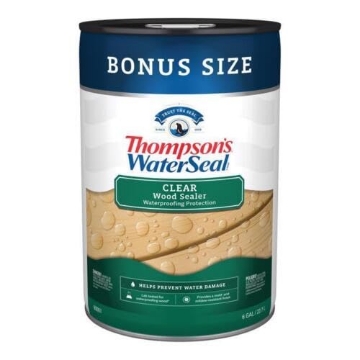 Picture of THOMPSONS WATERSEAL TH.090001-06 Thompson's WaterSeal Clear Wood Sealer Clear Oil-Based Wood Sealant 6 gal (EA)