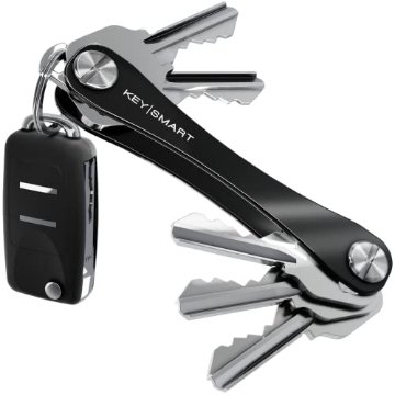 Picture of KEYSMART LLC KS019-BLK KEYSMART Key Holder for Keychain - Compact Key Organizer for Key Chain, Minimalist Clutter-Free EDC Keychains Key Ring, Black Aluminum, 8 Keys (EA)