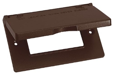 Picture of SIGMA ENGINEERED SOLUTIONS 14249BR Sigma Electric Sigma Engineered Solutions, Bronze 14249BR 1-Gang Horizontal GFCI Weatherproof Cover, No Size, No Color (EA)