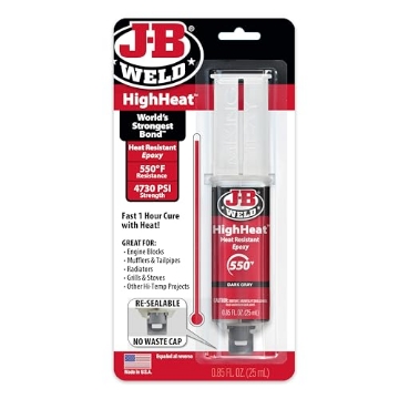 Picture of J B Weld 50197 J-B Weld High Heat Epoxy Syringe, Dark Grey (EA)