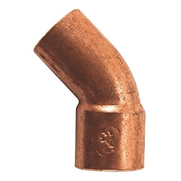 Picture of NIBCO INC W01400D Elkhart Products 106-2 1/2" 1/2" 45º Copper Street Elbows (EA)