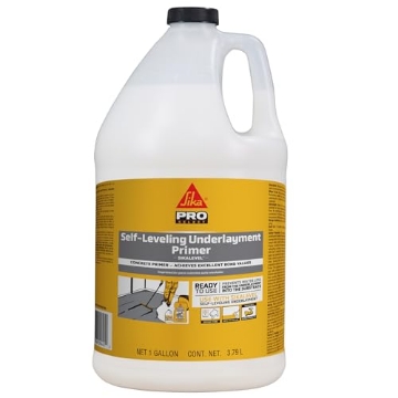 Picture of SIKA CORP 517003 SIKA Sikalevel Self-Leveling Underlayment Primer - 1 Gallon White, Ready to Use, No Dilution Needed - Prevents Water Loss, Fast Drying, Excellent Bonding for Concrete and Cement Screeds (PK-4-EA)