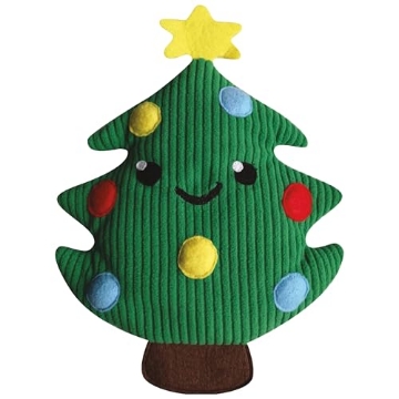 Picture of GAMAGO SF1856 GAMAGO Xmas Tree Heating Pad & Pillow Huggable - Microwavable Heat Pad for Cramps, Aches & Anxiety Relief - This Adorably Cute Heat Pack is Stuffed with Eco-Friendly Buckwheat & Dried Lavender - 11" (PK-4-EA)