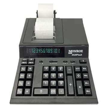 Picture of MONROE MNE2020PLXB Monroe 2020PlusX Medium Duty Printing Calculator for Accounting and Purchasing Professionals (EA)