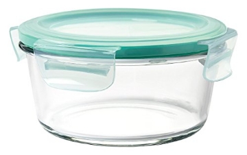 Picture of OXO 11174500 OXO Good Grips 4 Cup Smart Seal Leakproof Glass Round Airtight Food Storage Container (EA)