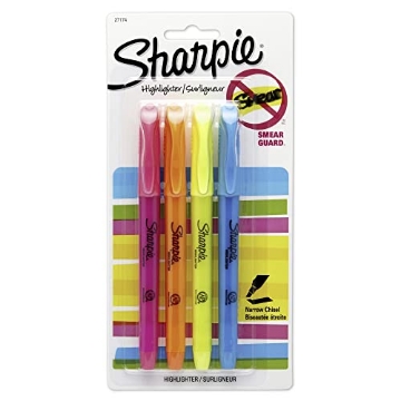 Picture of Sharpie 2102110 Sharpie Accent Pocket-Style Highlighters, Assorted 4 ea (EA)