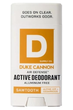 Picture of DUKE CANNON - DEOAF-SWTH3 Duke Cannon Aluminum-Free Deodorant for Men - Air Defense, 3 oz – Long-Lasting, Clear Glide, Skin-Soothing Formula, Alpine + Cedarwood (Sawtooth) (EA)