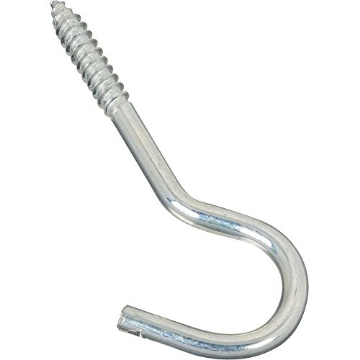 Picture of National/Spectrum Brands N220-863 National Hardware N220-863 2156BC Screw Hook in Zinc plated,1/4" x 4-1/4" (EA)