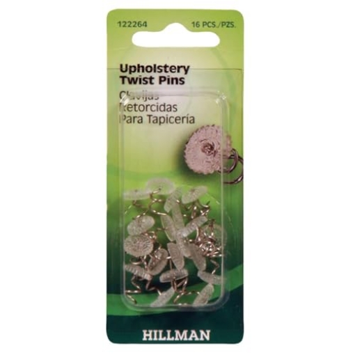 Picture of HILLMAN 122264 Hillman 7/16 in. L Furniture Stainless Steel Upholstery Twist Pins Screw Shank Plastic (PK-10-EA)