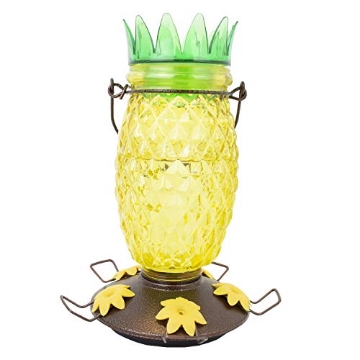 Picture of Woodstream Victor Rodnt D 9110-2 Perky-Pet 9110-2 Pineapple Top-Fill Glass Hummingbird Feeder – 28 oz (PK-2-EA)