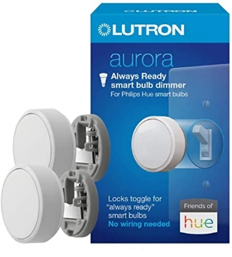 Picture of LUTRON ELECTRONICS CO Z3-1BRL-PKGD-WH Lutron Aurora Smart Bulb Dimmer Switch for Paddle Switches | for Philips Hue Smart Bulbs | Z3-1BRL-PKGD-WH | White (EA)