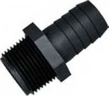 Picture of GREEN LEAF A1212PBG1 Green Leaf A1212P Leaf Straight Adapter, 1/2 X 1/2 Hose, Polyurethane, 1/2" MPT x 1/2" Barb (EA)