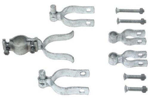 Picture of Yard Machines Mtd 328536C YardGard 6.69 in. L Steel Drive Gate Hardware Set 6 pk (EA)