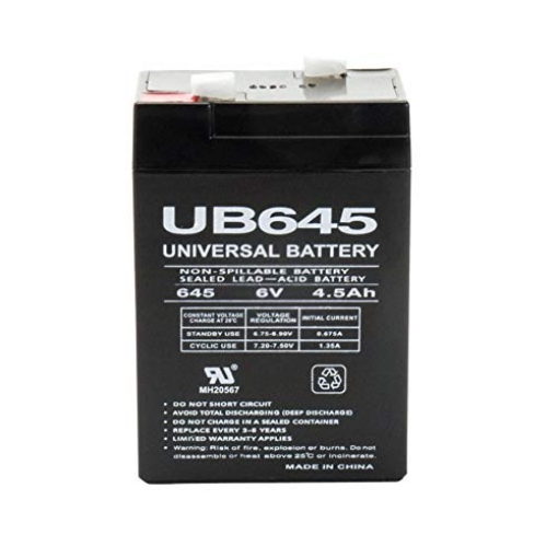 Picture of UPG 86456 Universal Power Group UB645 Sealed 4.5 amps Lead Acid Automotive Battery (PK-2-EA)