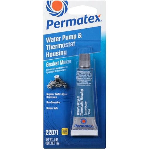 Picture of Permatex 22071 Permatex 22071 Water Pump and Thermostat RTV Silicone Gasket, 0.5 oz., 0.5 Ounce , blue (EA)