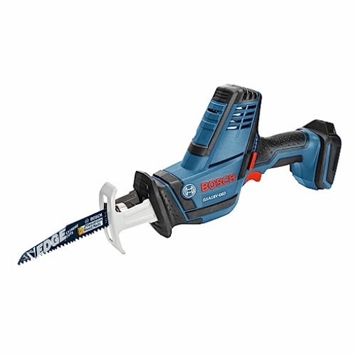 Picture of BOSCH SECURITY SYSTEMS, INC GSA18V-083B BOSCH GSA18V-083B 18V Cordless Reciprocating Saw - Lightweight & Compact, 0.83" Stroke, 3,050 SPM, Variable-Speed Trigger, Toolless Blade Change, LED Light (Bare Tool) (EA)